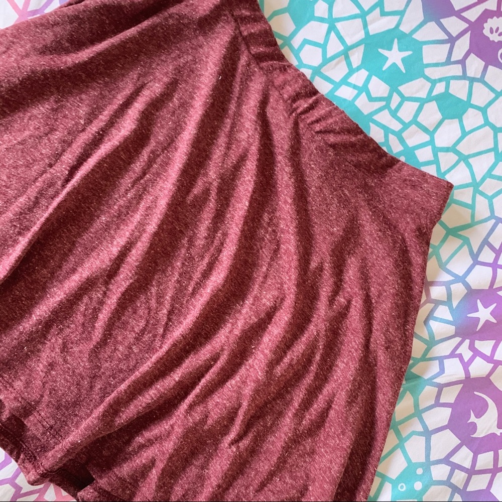 Pacsun LA Hearts Red Skater Skirt